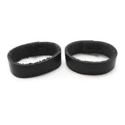 Set crnih kožnih gajki 27 komada