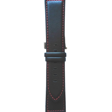 Kožni kaiš 20mm (Eko koža) Crna boja 20.62