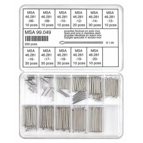 Set iglica sa rascepkom Ø 1mm, 200 komada