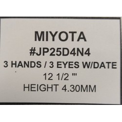 Ključ za MIYOTA  JP25D4N4