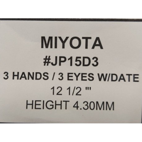 Ključ za MIYOTA  JP15D3