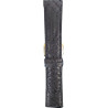 Kožni kaiš 22mm Crna boja 22.162