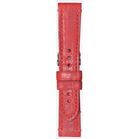 Kožni kaiš 22mm Crvena boja 22.184
