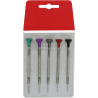 Horotec - set ravnih šrafcigera 5 komada