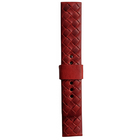 Kožni kaiš 22mm Crvena 22.294