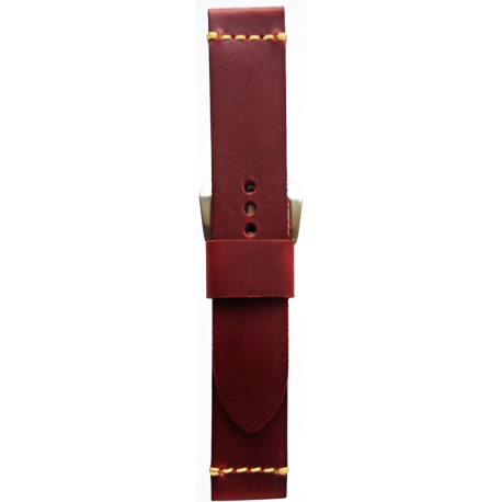 Kožni kaiš 22mm Bordo 22.290
