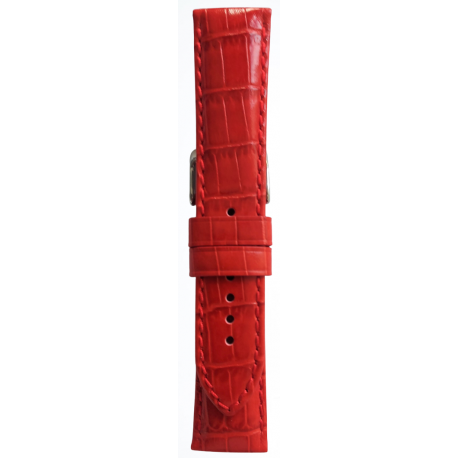 Kožni kaiš 22mm Crvena 22.281