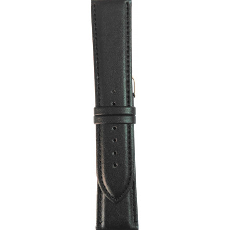 Kožni kaiš 22mm (Eko koža) Crna 22.25