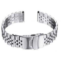 Metalni kaiš - MK22.44 Srebrni 22mm