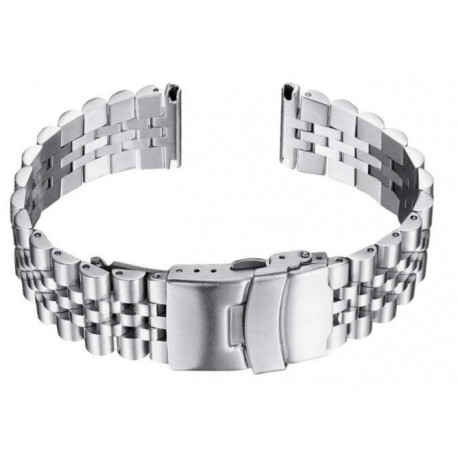 Metalni kaiš - MK22.44 Srebrni 22mm