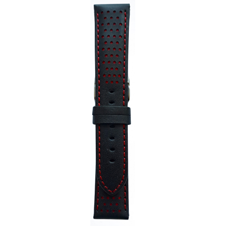 Kožni kaiš 22mm Crna 22.193