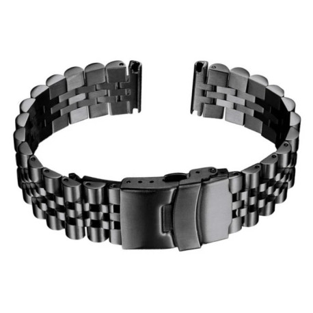 Metalni kaiš 22mm Crna boja MK22.30