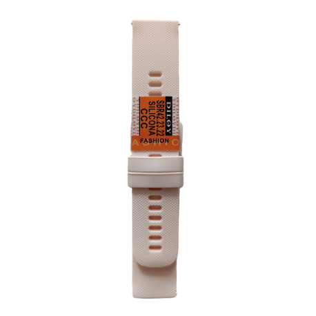 Silikonski kaiš 22mm Bledo bež boja SK22.39