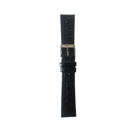 Kožni kaiš 18mm Crna boja 18.185