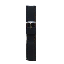 Silikonski kaiš 22mm Crna boja SK22.59