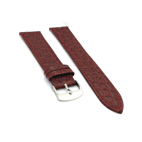 Kožni kaiš Diloy 18mm DIL209.4 Bordo boja