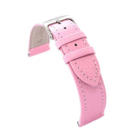 Kožni kaiš Diloy 18mm DIL178.13 Roze boja