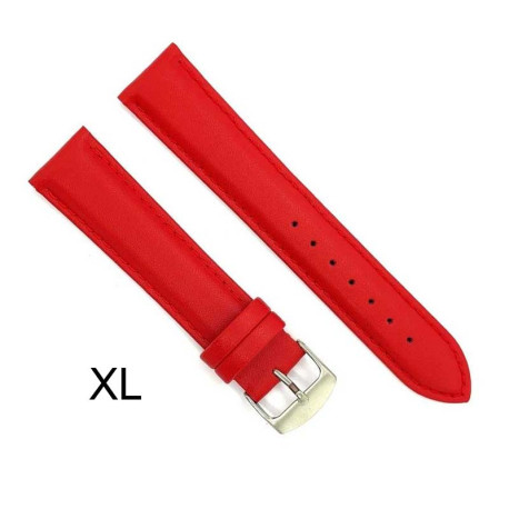 Kožni kaiševi XL 24mm Diloy DIL302EL.5 Crvena boja