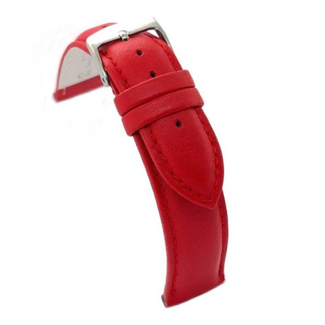 Kožni kaiš Diloy 22mm DIL302.6 Crvena boja