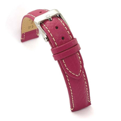 Kožni kaiš Diloy 24mm DIL206.14 Roze boja