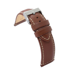 Kožni kaiš Diloy 24mm DIL354.9 Braon boja