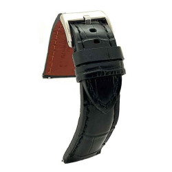 Kožni kaiš 22mm Diloy DIL395.1 Crna boja