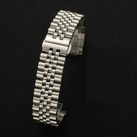 Metalni kaiš MK22.23 Srebrni 22mm