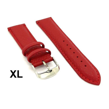 Kožni kaiš Diloy XL 20mm DIL205EL.4 Tamno crvena boja