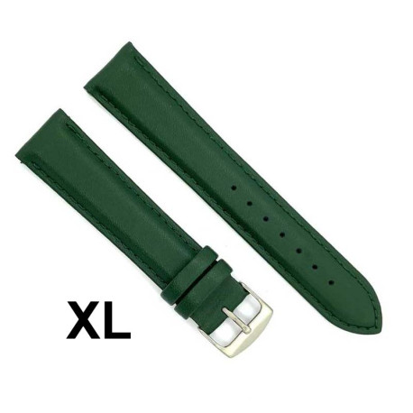 Kožni kaiš Diloy XL 24mm DIL302EL.27 Tamno zelena boja