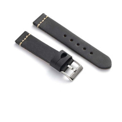 Kožni kaiš Diloy 24mm DIL392.1 Crna boja