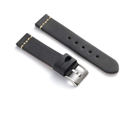 Kožni kaiš Diloy 24mm DIL392.1 Crna boja