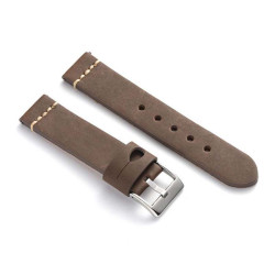 Kožni kaiš Diloy 18mm DIL392.2 Tamno braon boja