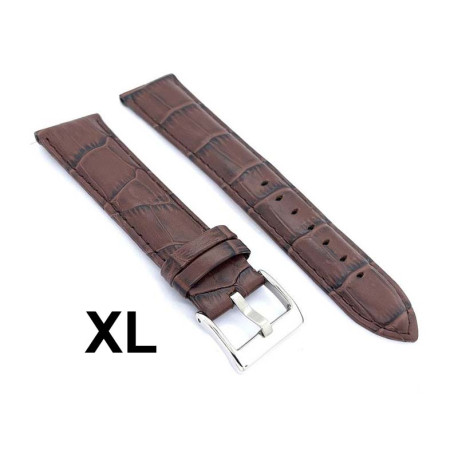 Kožni kaiš Diloy XL 22mm DIL368EL.2 Tamno braon boja