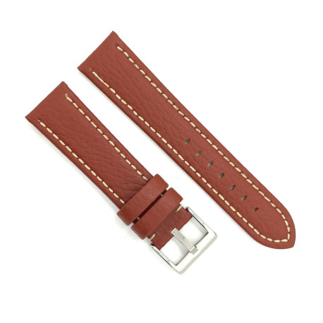 Kožni kaiš Diloy 18mm DIL376.8 Braon boja
