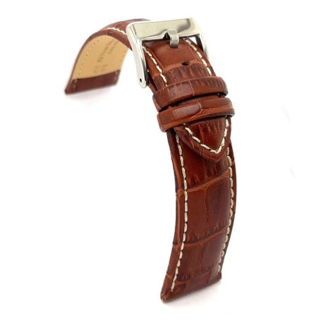 Kožni kaiš Diloy 24mm DIL378.9 Braon boja