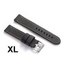 Kožni kaiš Diloy XL 20mm DIL384EL.1.22 Crni sa belim stepom