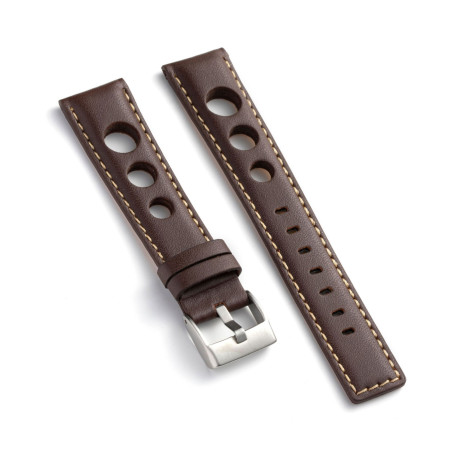 Kožni kaiš Diloy 22mm DIL355.2 Tamno braon boja