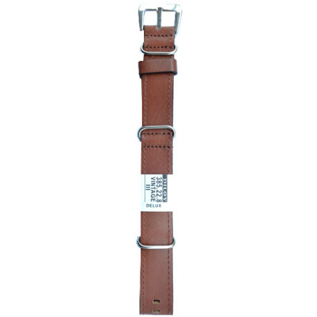 Kožni kaiš Diloy 22mm DIL385.8 Braon boja