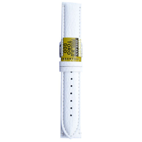 Kožni kaiš Diloy XL 24mm DIL205EL.22 Bela boja