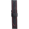Kožni kaiš Diloy 24mm DIL398.1.6 Crni sa crvenim stepom