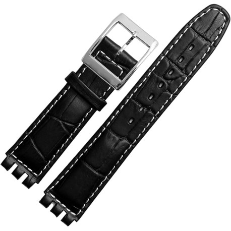 Swatch kaiš  21mm Crna boja SW21.02