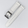 Swatch kaiš  19mm SW19.10 Bela boja