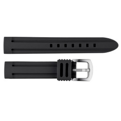 Silikonski kaiš Crna 24mm SK24.34