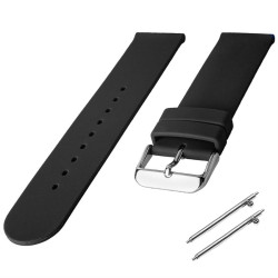 Silikonski kaiš Crna boja 22mm SK22.02