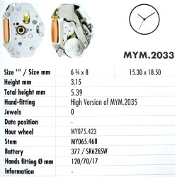 MIYOTA 2033