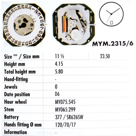 MIYOTA 2315 - D6