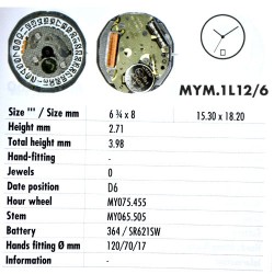 MIYOTA 1L12 D6