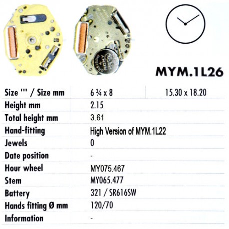MIYOTA 1L26