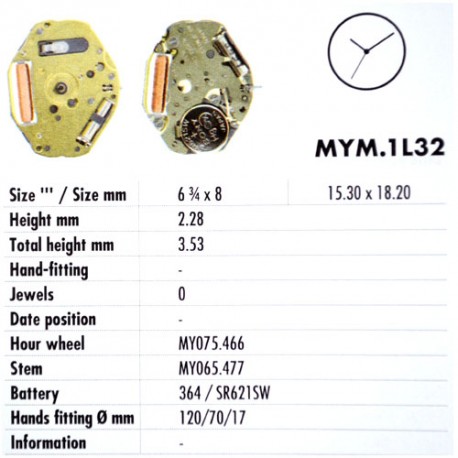 MIYOTA 1L32