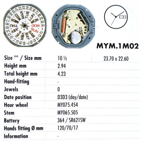 MIYOTA 1M02